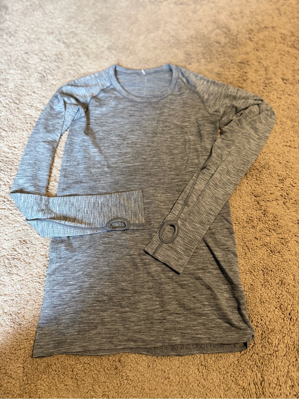 Womens Performance Long Sleeve Shirt - Gray